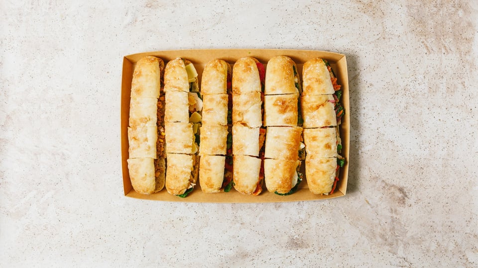 Selection of fresh sandwich platters