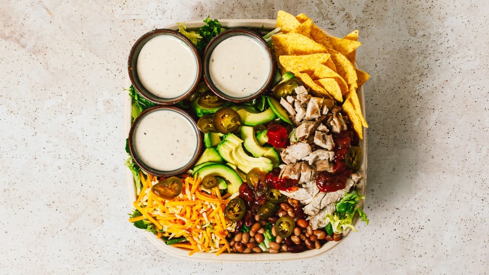 Loaded southwest salad bowl